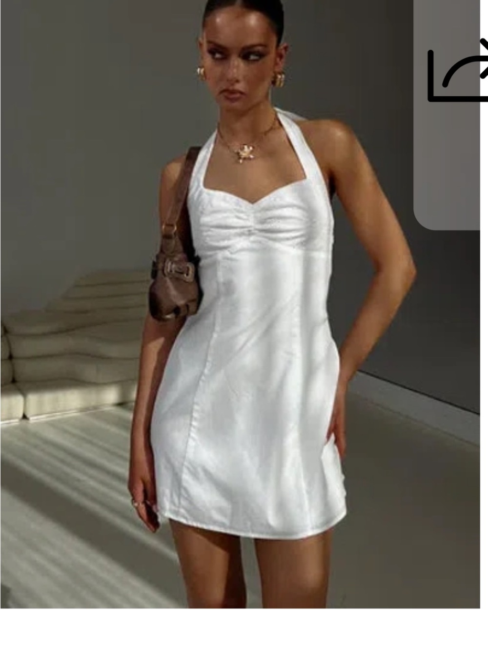 Princess Polly white halter top dress size 10